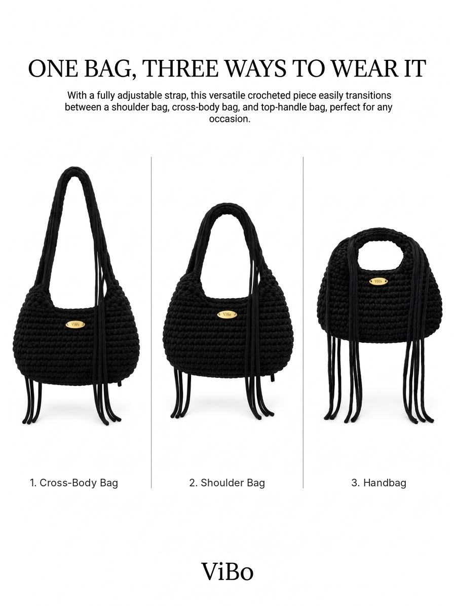 ViBo The Vida Bag, crochet bag